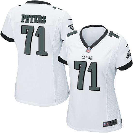 Women's Nike Philadelphia Eagles #71 Jason Peters Game White NFL Jersey - Ujersey