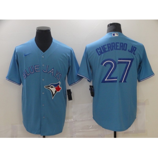 Men's Nike Toronto Blue Jays #27 Vladimir Guerrero Jr. Blue Stitched Baseball Jersey - Ujersey