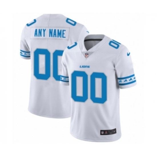 Men's Detroit Lions Customized White Team Logo Cool Edition Jersey - Ujersey