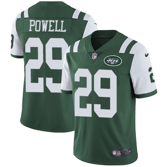 Men's Nike New York Jets #29 Bilal Powell Green Team Color Vapor Untouchable Limited Player NFL Jersey - Ujersey