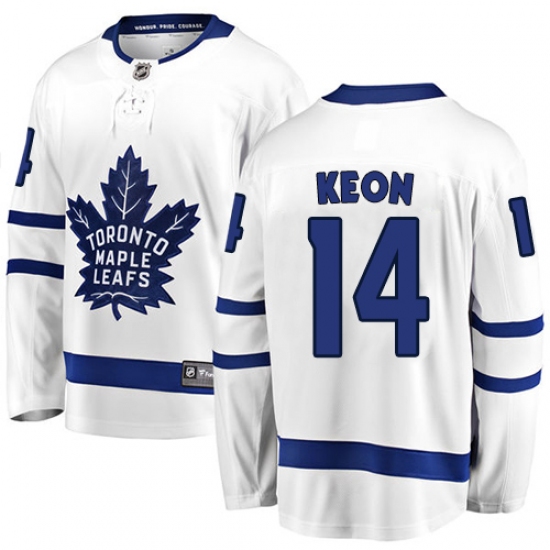 Youth Toronto Maple Leafs #14 Dave Keon Fanatics Branded White Away Breakaway NHL Jersey - Ujersey