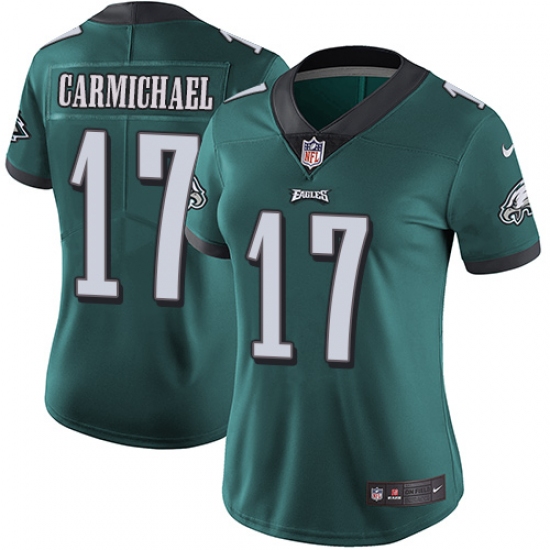 Women's Nike Philadelphia Eagles #17 Harold Carmichael Midnight Green Team Color Vapor Untouchable Limited Player NFL Jersey - Ujersey