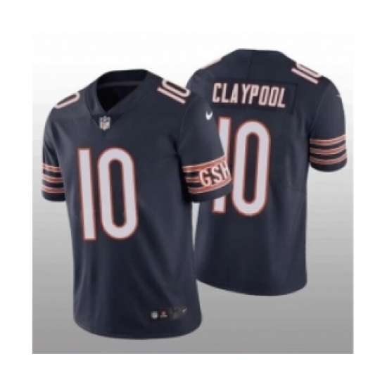 Men Chicago Bears #10 Chase Claypool Navy Vapor Untouchable Limited Stitched Football Jersey - Ujersey