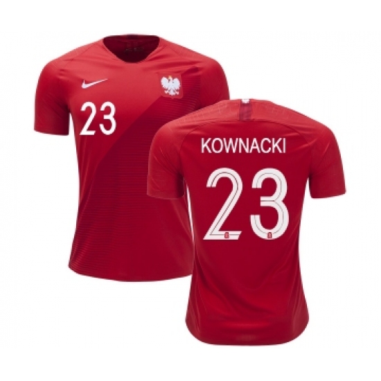 Poland #23 KOWNACKI Away Soccer Country Jersey