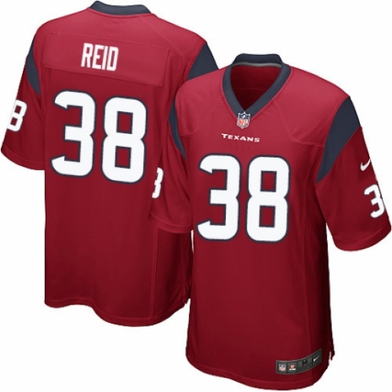 Men's Nike Houston Texans #38 Justin Reid Game Red Alternate NFL Jersey - Ujersey