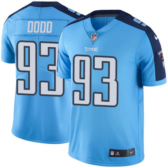 Men's Nike Tennessee Titans #93 Kevin Dodd Light Blue Team Color Vapor Untouchable Limited Player NFL Jersey - Ujersey