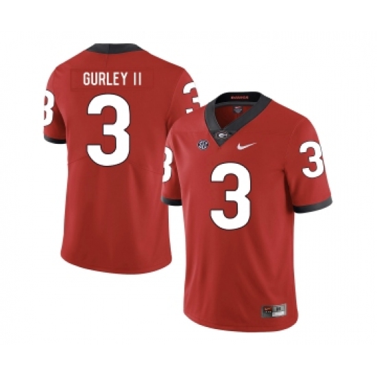Georgia Bulldogs 3 Todd Gurley II Red Nike College Football Jersey - Ujersey