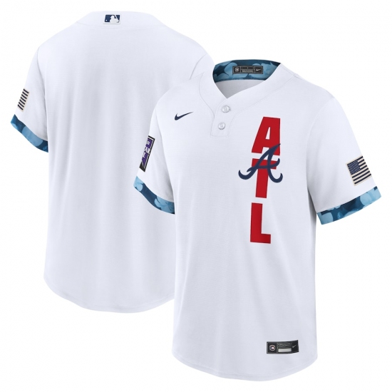 Men's Atlanta Braves Blank Nike White 2021 MLB All-Star Game Replica Jersey - Ujersey