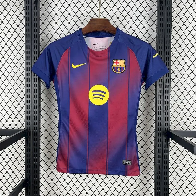 Barcelona Home Women's Soccer Jersey Custom Shirt 2025/26 - Ujersey NHL