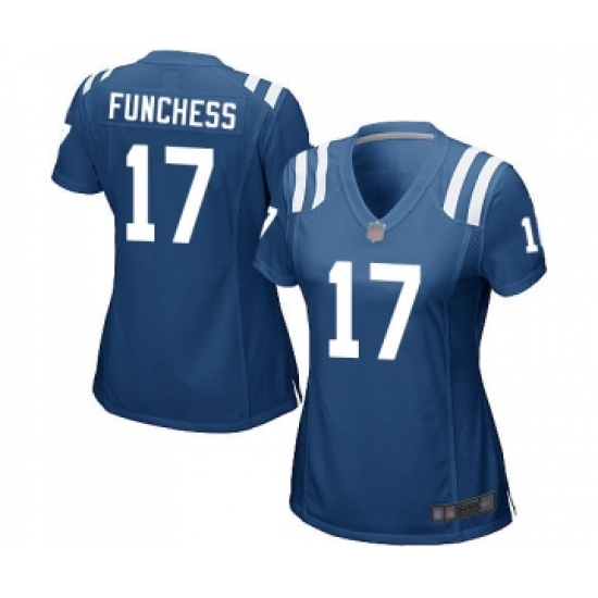 Women's Indianapolis Colts #17 Devin Funchess Game Royal Blue Team Color Football Jerseys - Ujersey