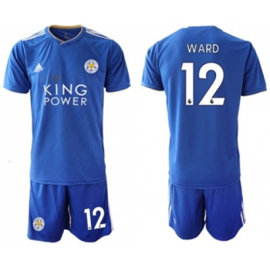 Leicester City #12 Ward Home Soccer Club Jersey
