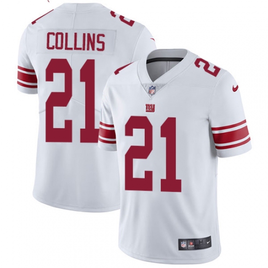 Youth Nike New York Giants #21 Landon Collins White Vapor Untouchable Limited Player NFL Jersey - Ujersey