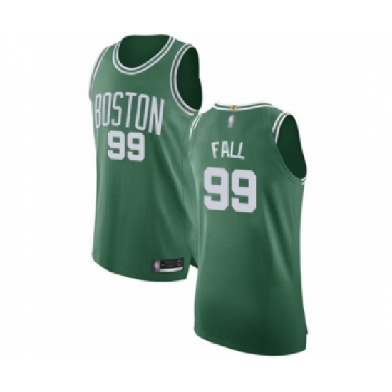 Men's Boston Celtics #99 Tacko Fall Authentic Green(White No.) Road Basketball Jersey - Icon Edition - Ujersey