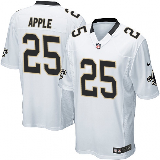 Men's Nike New Orleans Saints #25 Eli Apple Game White NFL Jersey - Ujersey