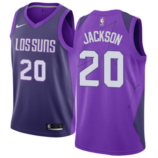 Men's Nike Phoenix Suns #20 Josh Jackson Authentic Purple NBA Jersey - City Edition - ujerseystore