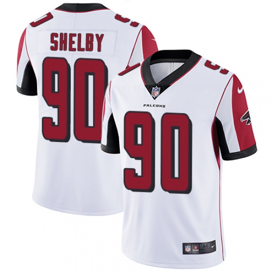 Youth Nike Atlanta Falcons #90 Derrick Shelby White Vapor Untouchable Limited Player NFL Jersey - Ujersey