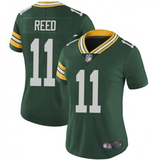Women Green Bay Packers #11 Jayden Reed Green Vapor Untouchable Stitched Jersey - Ujersey