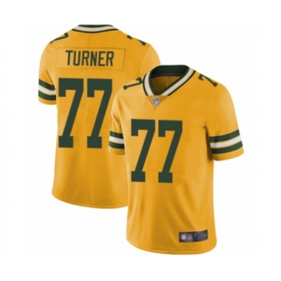 Youth Green Bay Packers #77 Billy Turner Limited Gold Rush Vapor Untouchable Football Jersey - Ujersey