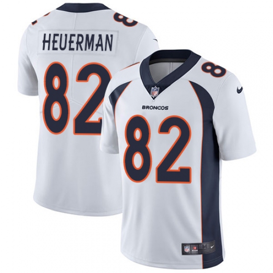 Youth Nike Denver Broncos #82 Jeff Heuerman White Vapor Untouchable Limited Player NFL Jersey - Ujersey
