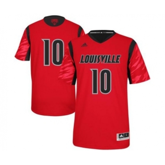 Louisville Cardinals 10 Gorgui Dieng Red College Jersey - Ujersey
