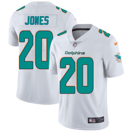 Youth Nike Miami Dolphins #20 Reshad Jones Elite White NFL Jersey