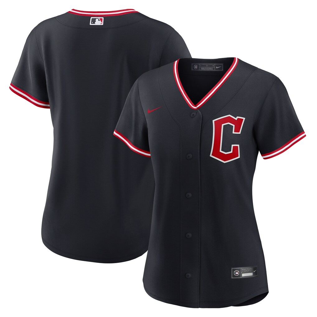 Women's  Cleveland Guardians Nike Navy Alternate Replica Jersey - U-jersey