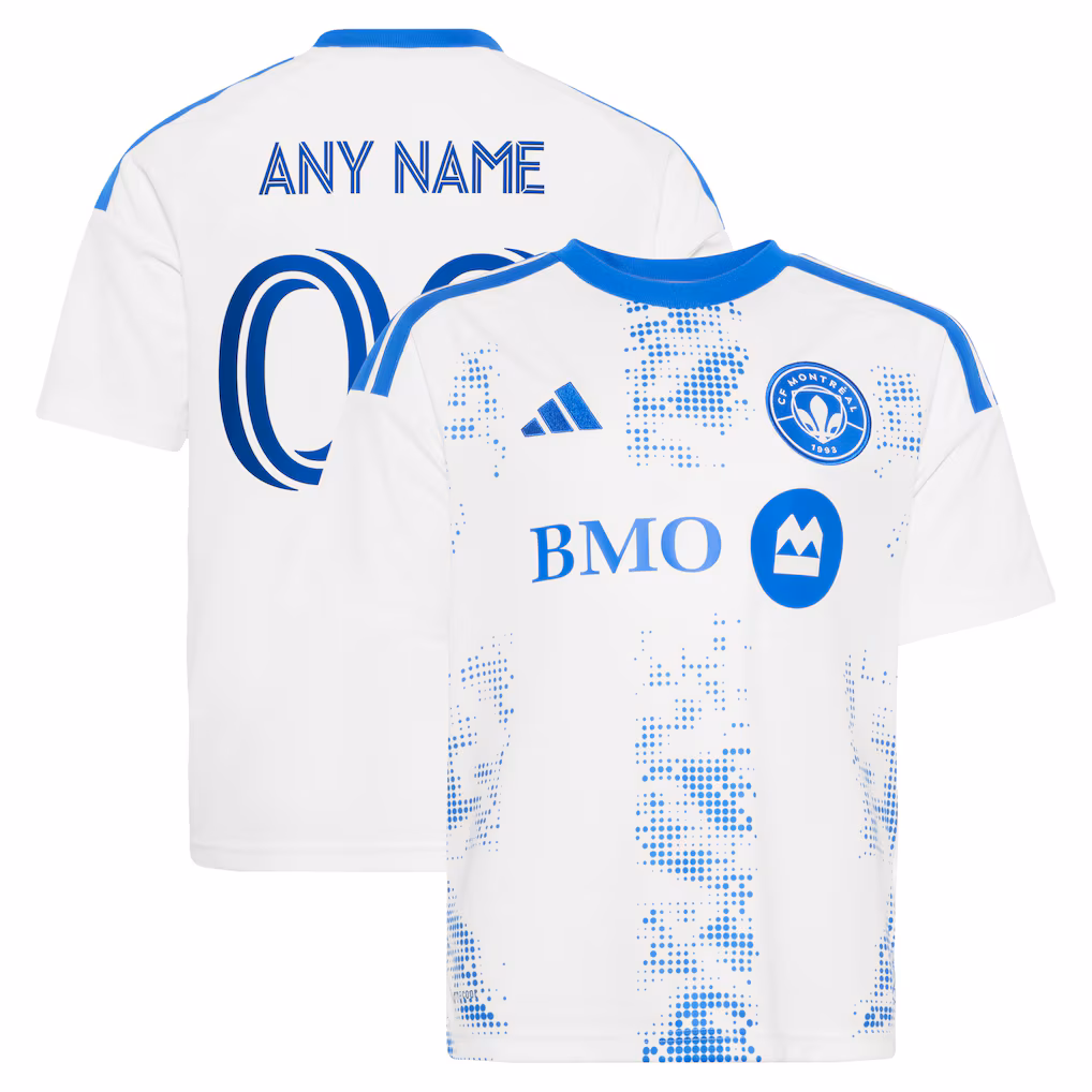 Youth CF Montreal adidas White 2026 The Procure Jersey Replica Custom Jersey - Ujersey NHL