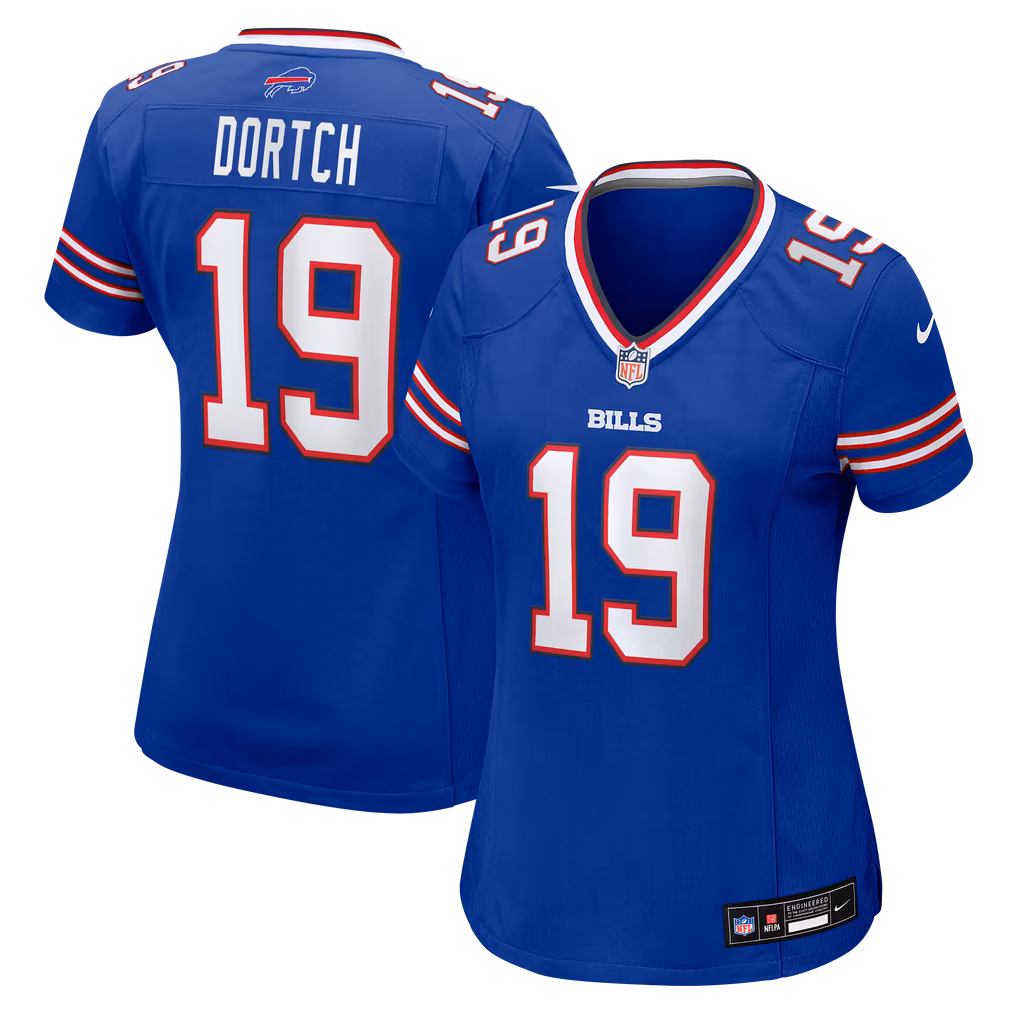 Women's Buffalo Bills Greg Dortch Nike Royal Team Game Jersey - ujerseystore