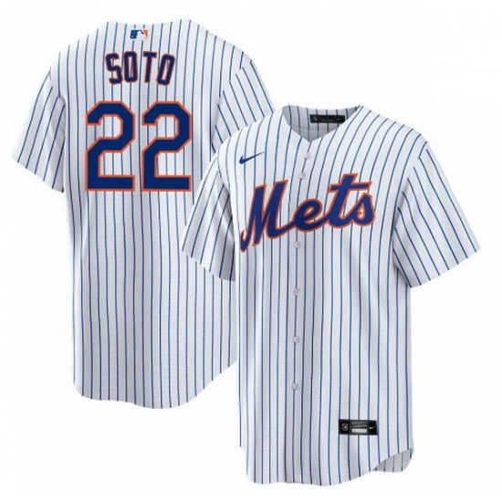 Youth New York Mets Juan Soto #22 White Cool Base Stitched MLB Jersey - Ujersey