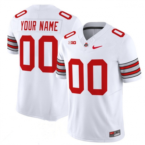 Men's Ohio State Buckeyes Active Player Custom White F.U.S.E. Vapor Limited Stitched Football Jersey - Ujersey