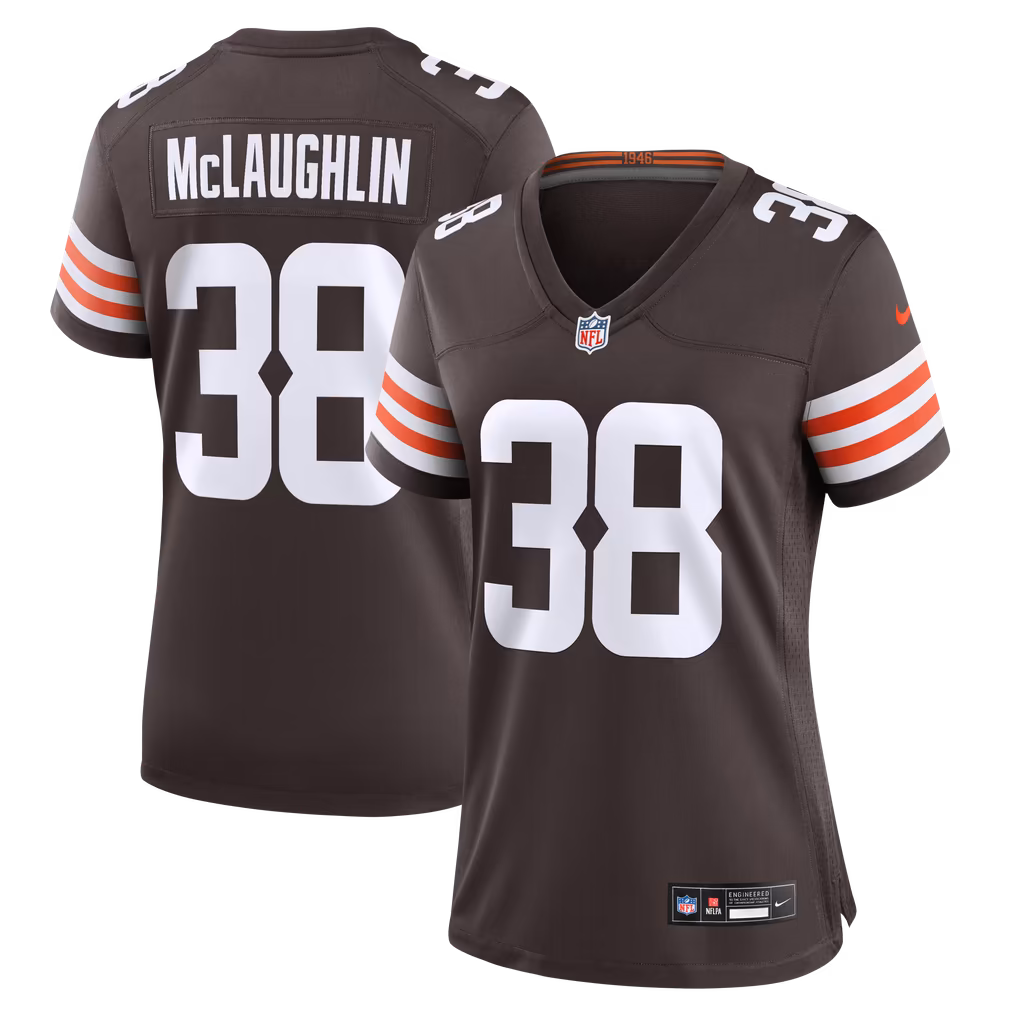 Women's Cleveland Browns Jaleel McLaughlin Nike Brown Team Game Jersey - Ujersey