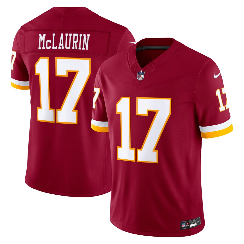 Men's Washington Commanders Terry McLaurin Nike Burgundy Vapor F.U.S.E. Sewn Down Limited Jersey - U-jersey