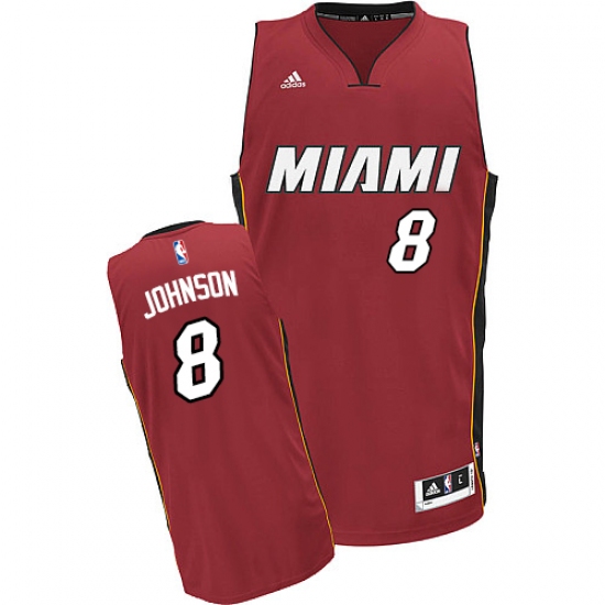 Men's Adidas Miami Heat #8 Tyler Johnson Swingman Red Alternate NBA Jersey - Ujersey