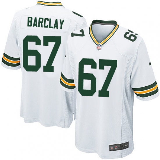 Men's Nike Green Bay Packers #67 Don Barclay Game White NFL Jersey - Ujersey