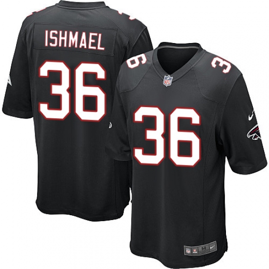 Men's Nike Atlanta Falcons #36 Kemal Ishmael Game Black Alternate NFL Jersey - Ujersey