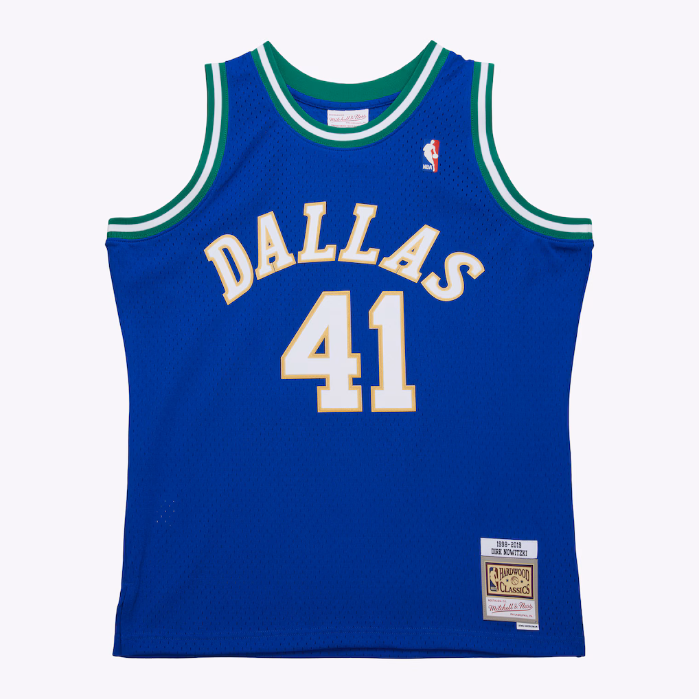 Men's Dallas Mavericks Dirk Nowitzki Royal 1998 Swingman Jersey