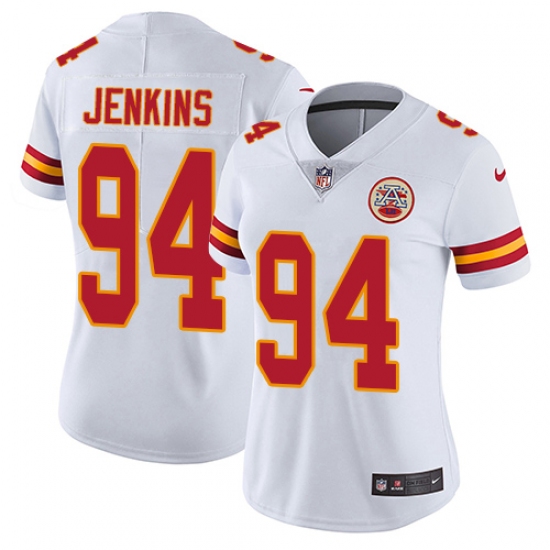 Women's Nike Kansas City Chiefs #94 Jarvis Jenkins Elite White NFL Jersey - Ujersey