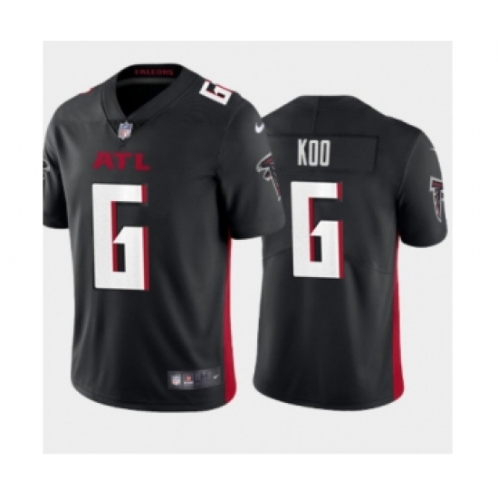 Men's Atlanta Falcons #6 Younghoe Koo New Black Vapor Untouchable Limited Stitched Jersey - Ujersey