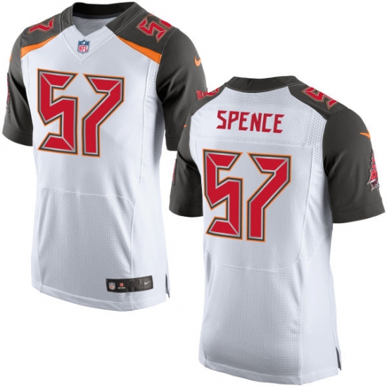 Men's Nike Tampa Bay Buccaneers #57 Noah Spence Elite White NFL Jersey - Ujersey