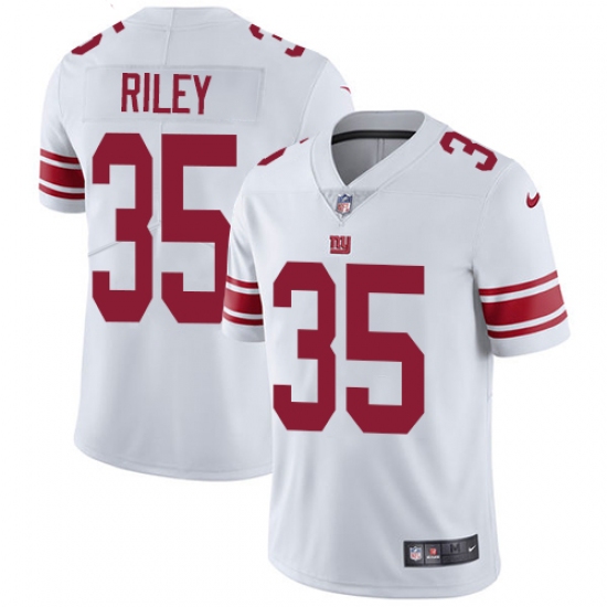 Youth Nike New York Giants #35 Curtis Riley White Vapor Untouchable Limited Player NFL Jersey - Ujersey