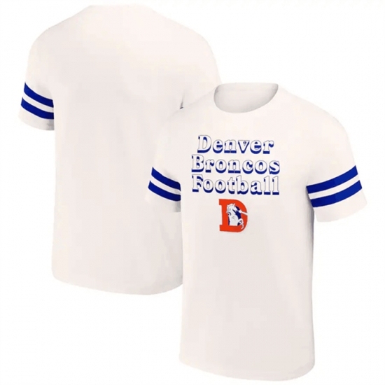 Men's Denver Broncos Cream X Darius Rucker Collection Vintage T Shirt - Ujersey
