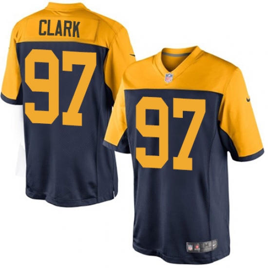 Youth Nike Green Bay Packers #97 Kenny Clark Limited Navy Blue Alternate NFL Jersey - Ujersey