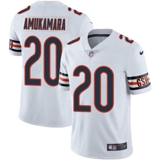 Youth Nike Chicago Bears #20 Prince Amukamara White Vapor Untouchable Limited Player NFL Jersey