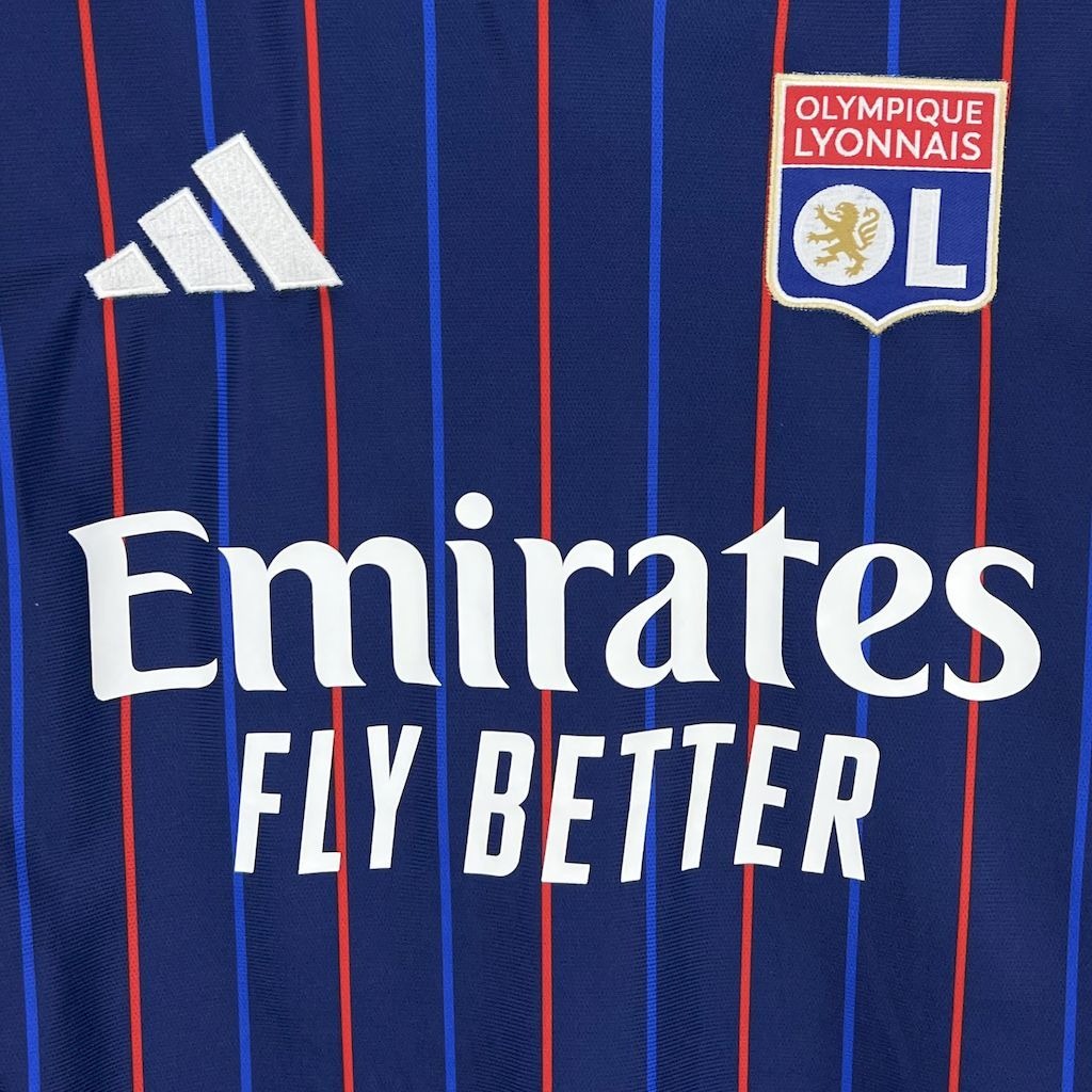 Olympique Lyonnais Soccer Jersey Away Custom Shirt 2025-26 - ujerseystore
