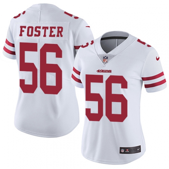 Women's Nike San Francisco 49ers #56 Reuben Foster White Vapor Untouchable Limited Player NFL Jersey - Ujersey