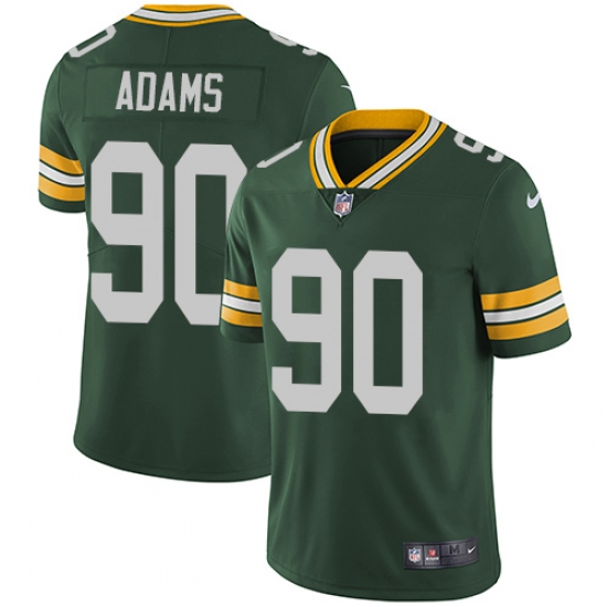 Men's Nike Green Bay Packers #90 Montravius Adams Green Team Color Vapor Untouchable Limited Player NFL Jersey - Ujersey