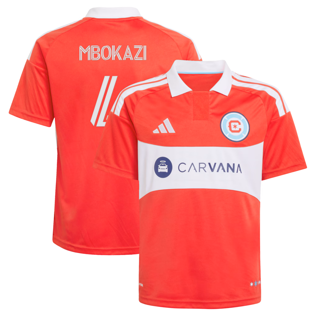 Youth Chicago Fire Mbekezeli Mbokazi adidas Red 2026 Forever Red Replica Jersey