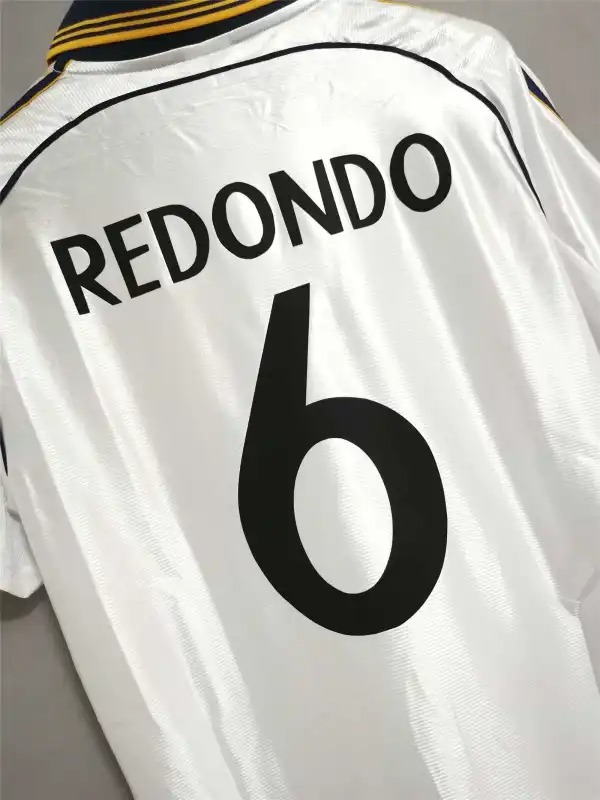 Real Madrid Retro Jersey Home Custom Soccer Shirt 1998-00 - ujerseystore