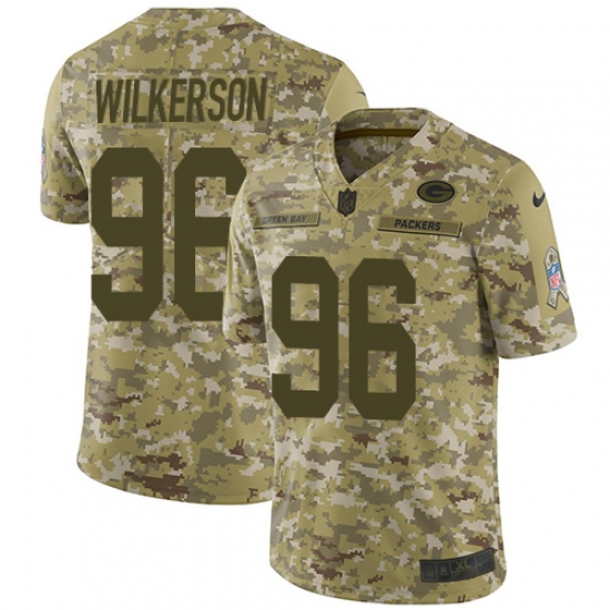 Youth Nike Green Bay Packers #96 Muhammad Wilkerson Limited Camo 2018 Salute to Service NFL Jersey - Ujersey