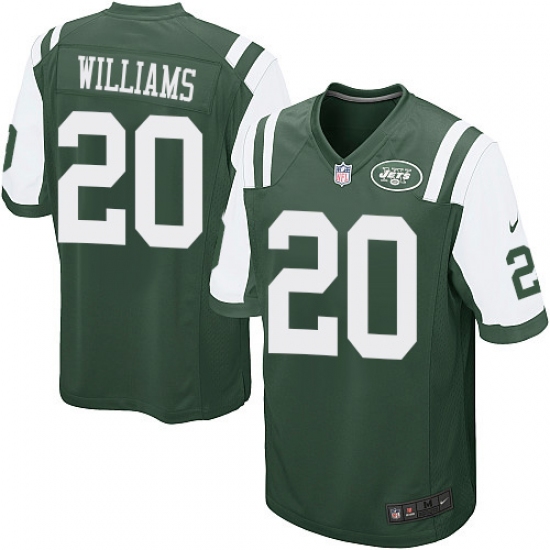 Men's Nike New York Jets #20 Marcus Williams Game Green Team Color NFL Jersey - Ujersey